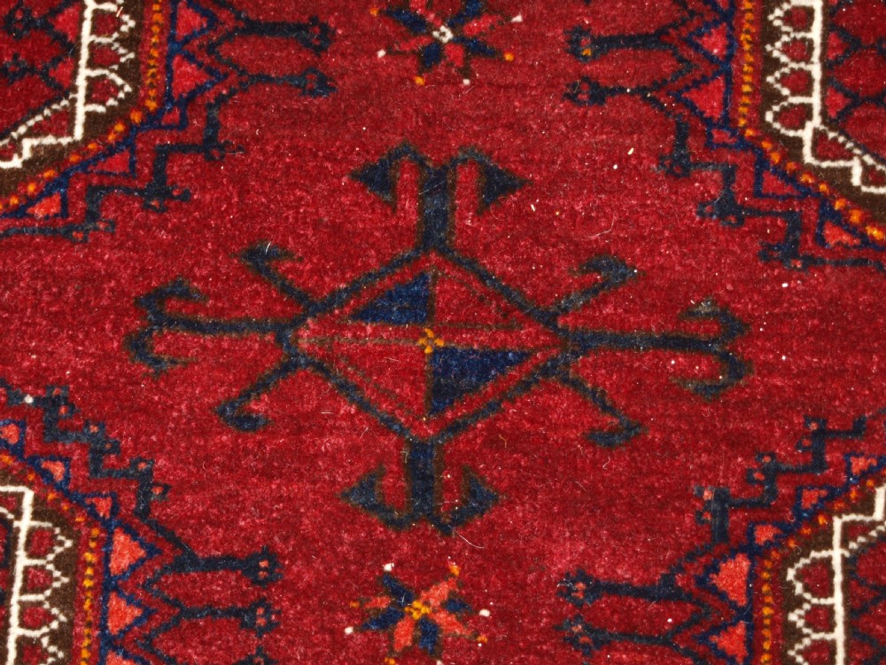 OLD AFGHAN VILLAGE CARPET, TRADITIONAL SALOR GUL DESIGN, HARD WEARING, CIRCA 1920. View IX