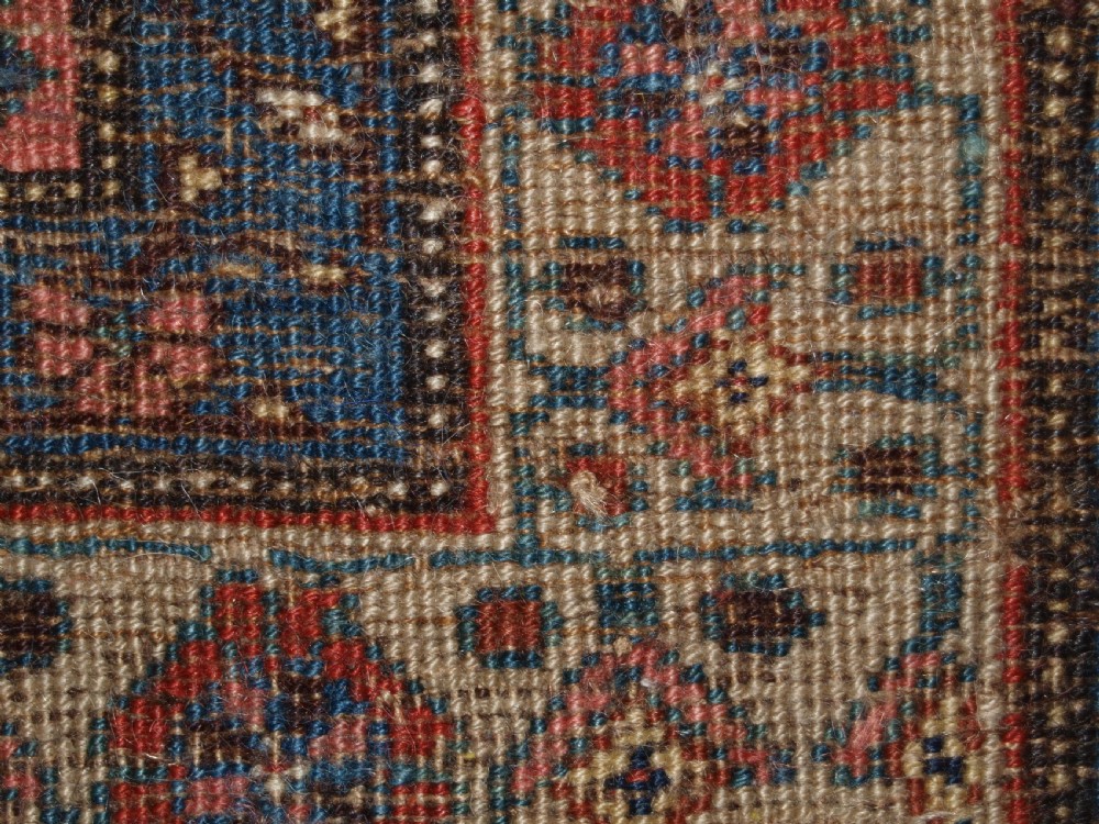 ANTIQUE PERSIAN BIJAR RUG WITH UNUSUAL FLORAL DESIGN, GREAT COLOUR, CIRCA 1880. View XVI