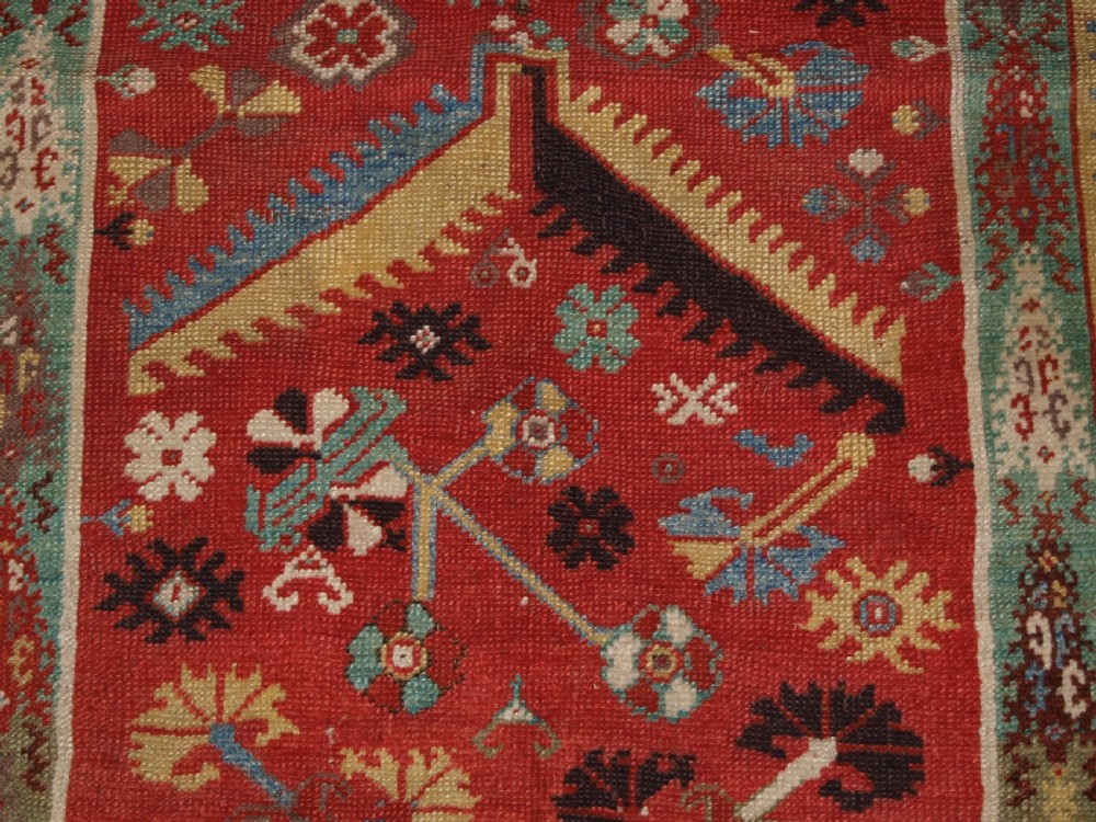 ANTIQUE TURKISH MILAS PRAYER RUG, WONDERFUL EARLY EXAMPLE, 2ND HALF 19TH CENTURY. View IX