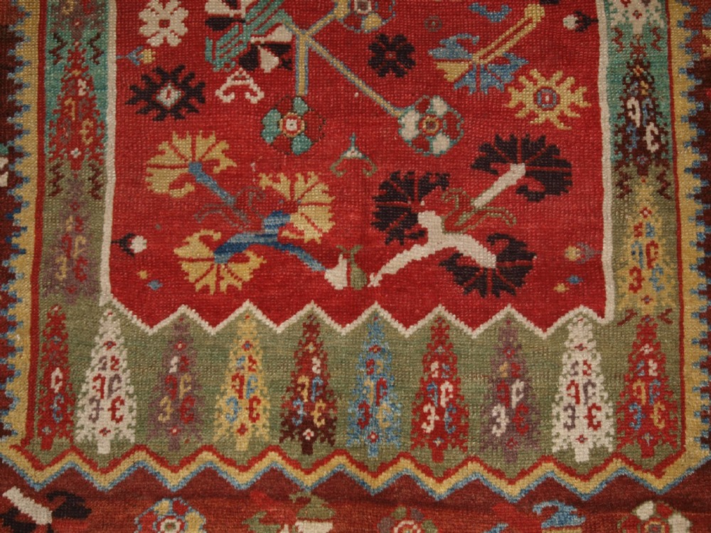 ANTIQUE TURKISH MILAS PRAYER RUG, WONDERFUL EARLY EXAMPLE, 2ND HALF 19TH CENTURY. View XII
