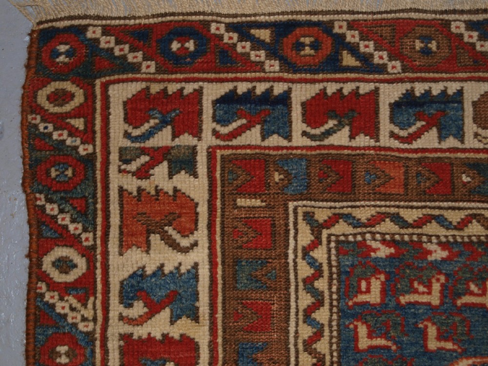 ANTIQUE TURKISH BERGAMA REGION PRAYER RUG OF SMALL SQUARE SIZE, LATE 19TH CENTURY. View II