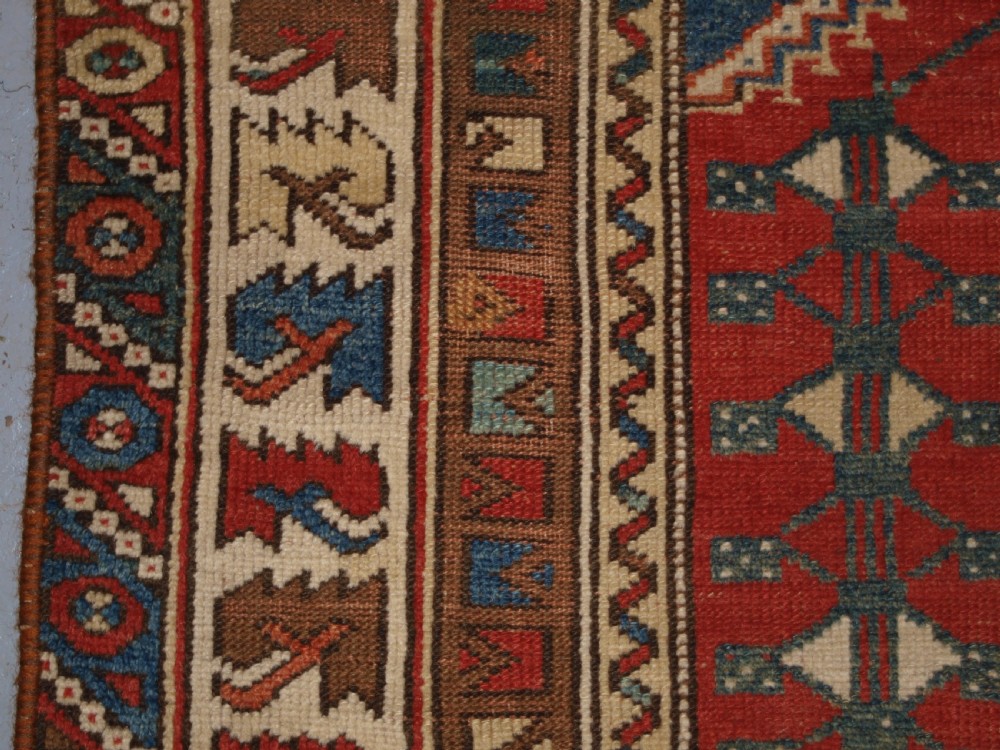 ANTIQUE TURKISH BERGAMA REGION PRAYER RUG OF SMALL SQUARE SIZE, LATE 19TH CENTURY. View III