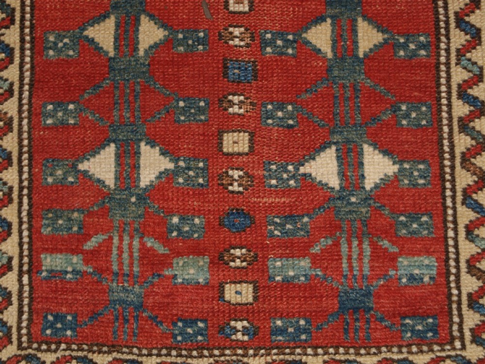 ANTIQUE TURKISH BERGAMA REGION PRAYER RUG OF SMALL SQUARE SIZE, LATE 19TH CENTURY. View VII