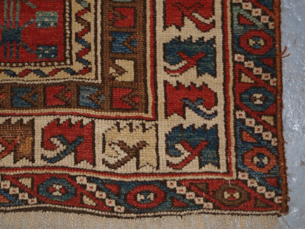 ANTIQUE TURKISH BERGAMA REGION PRAYER RUG OF SMALL SQUARE SIZE, LATE 19TH CENTURY. View VIII