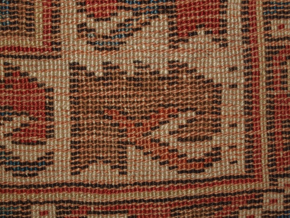 ANTIQUE TURKISH BERGAMA REGION PRAYER RUG OF SMALL SQUARE SIZE, LATE 19TH CENTURY. View IX
