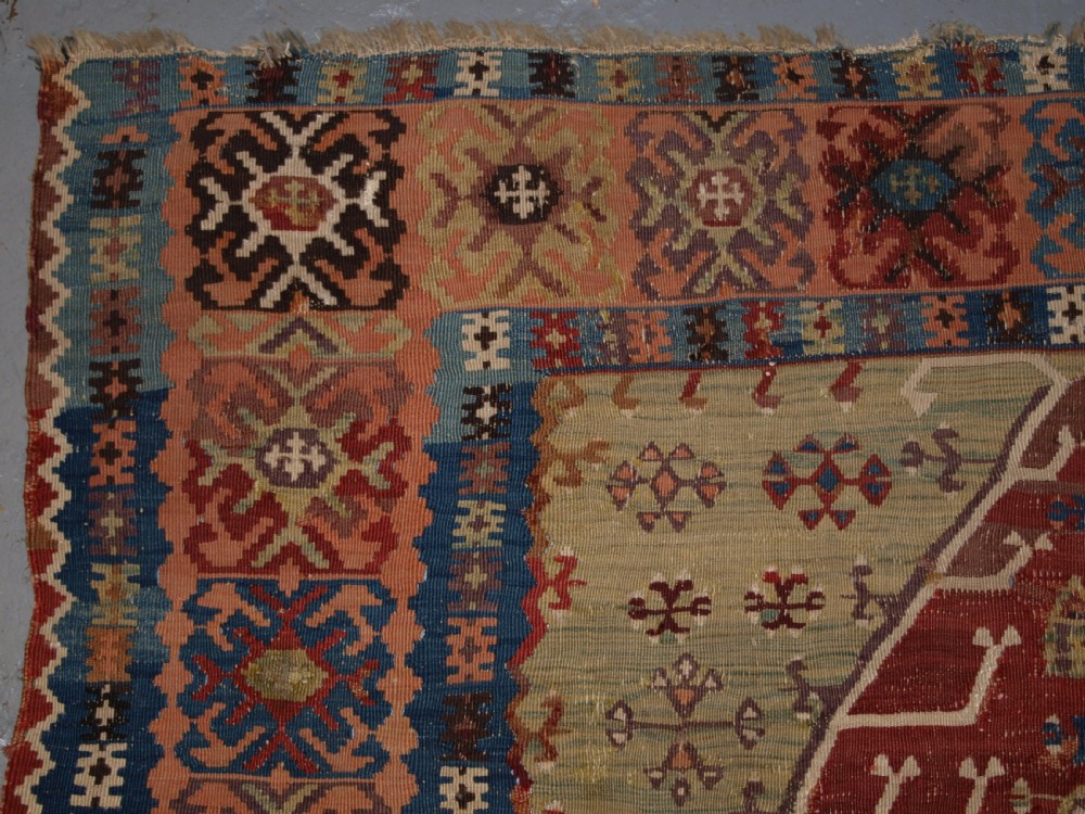 ANTIQUE EASTERN TURKISH ERZURUM PRAYER KILIM, CLASSIC DESIGN, 2ND HALF 19TH CENTURY. View II