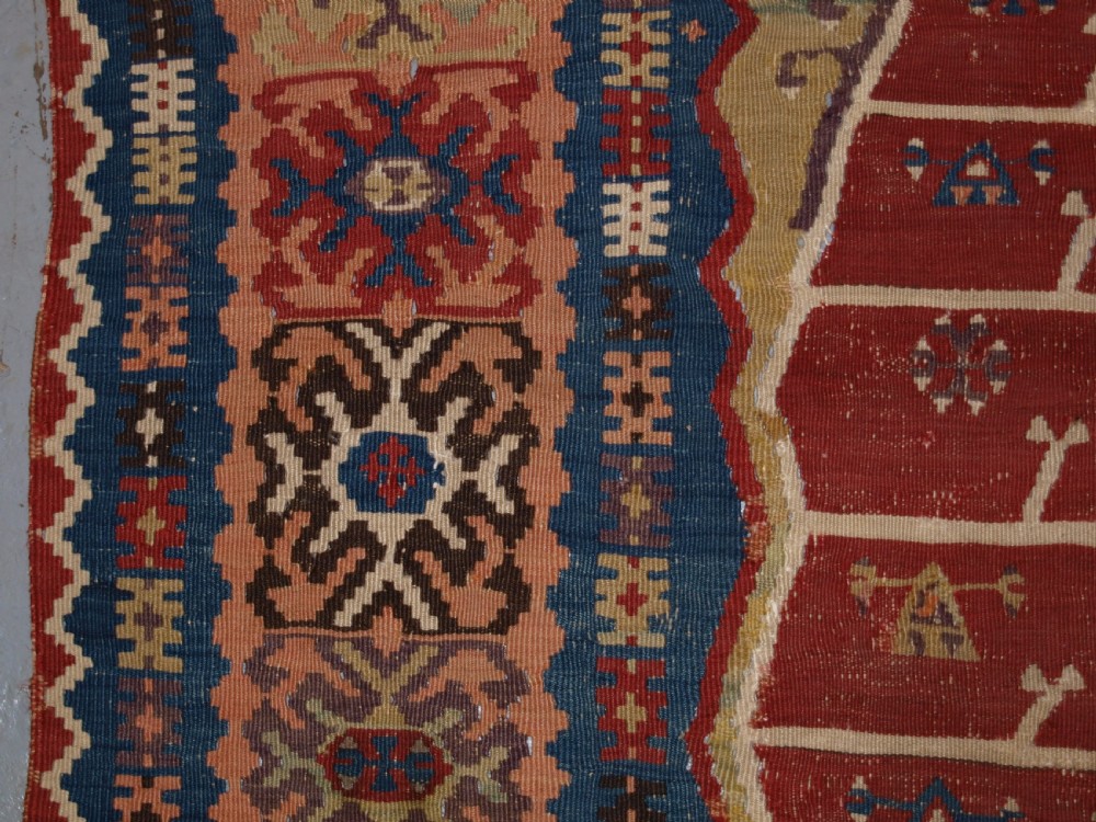 ANTIQUE EASTERN TURKISH ERZURUM PRAYER KILIM, CLASSIC DESIGN, 2ND HALF 19TH CENTURY. View III