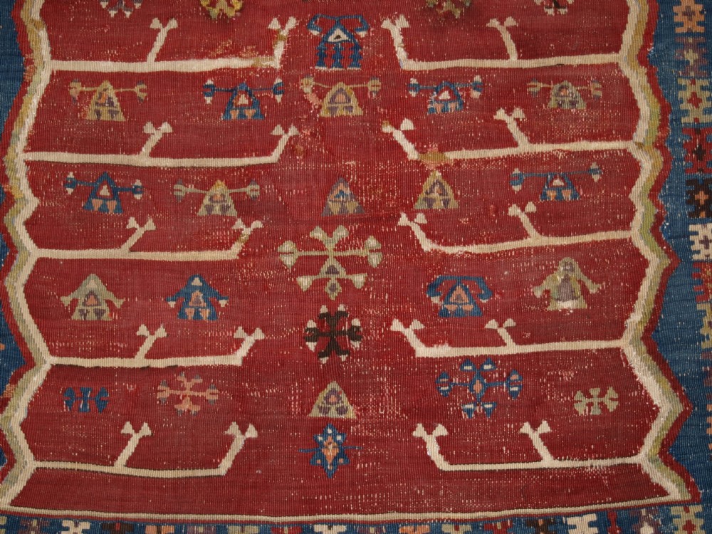 ANTIQUE EASTERN TURKISH ERZURUM PRAYER KILIM, CLASSIC DESIGN, 2ND HALF 19TH CENTURY. View VII