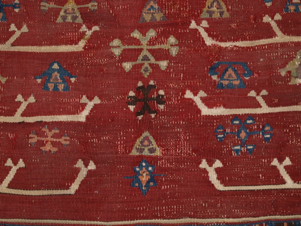 ANTIQUE EASTERN TURKISH ERZURUM PRAYER KILIM, CLASSIC DESIGN, 2ND HALF 19TH CENTURY. View XI