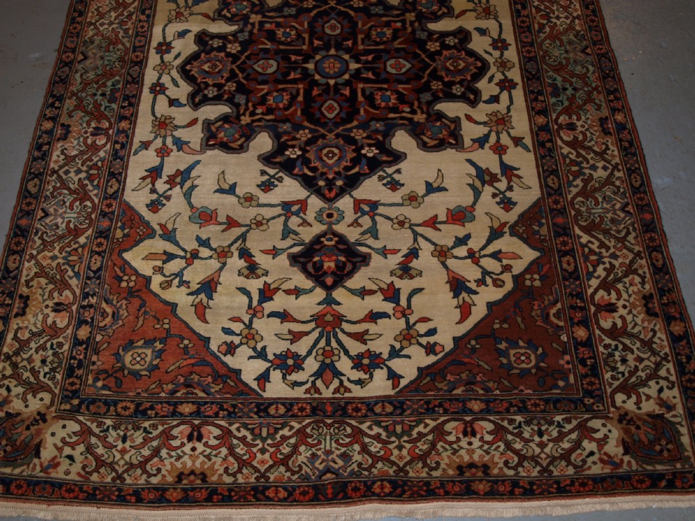 ANTIQUE PERSIAN SAROUK RUG, FLORAL DESIGN, FINE WEAVE, CIRCA 1900. View VI