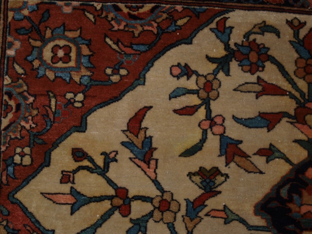 ANTIQUE PERSIAN SAROUK RUG, FLORAL DESIGN, FINE WEAVE, CIRCA 1900. View VII