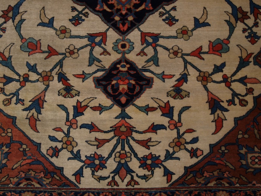 ANTIQUE PERSIAN SAROUK RUG, FLORAL DESIGN, FINE WEAVE, CIRCA 1900. View VIII