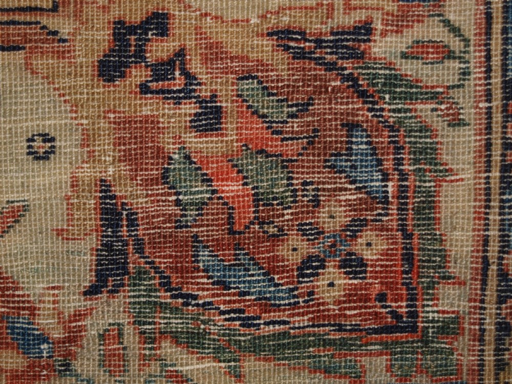 ANTIQUE PERSIAN SAROUK RUG, FLORAL DESIGN, FINE WEAVE, CIRCA 1900. View XIII
