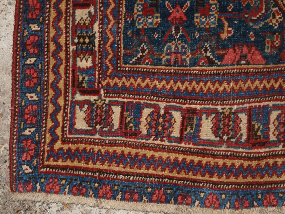 ANTIQUE BIJAR RUNNER, COUNTRY HOUSE LOOK, EXCELLENT CONDITION, CIRCA 1880. View X