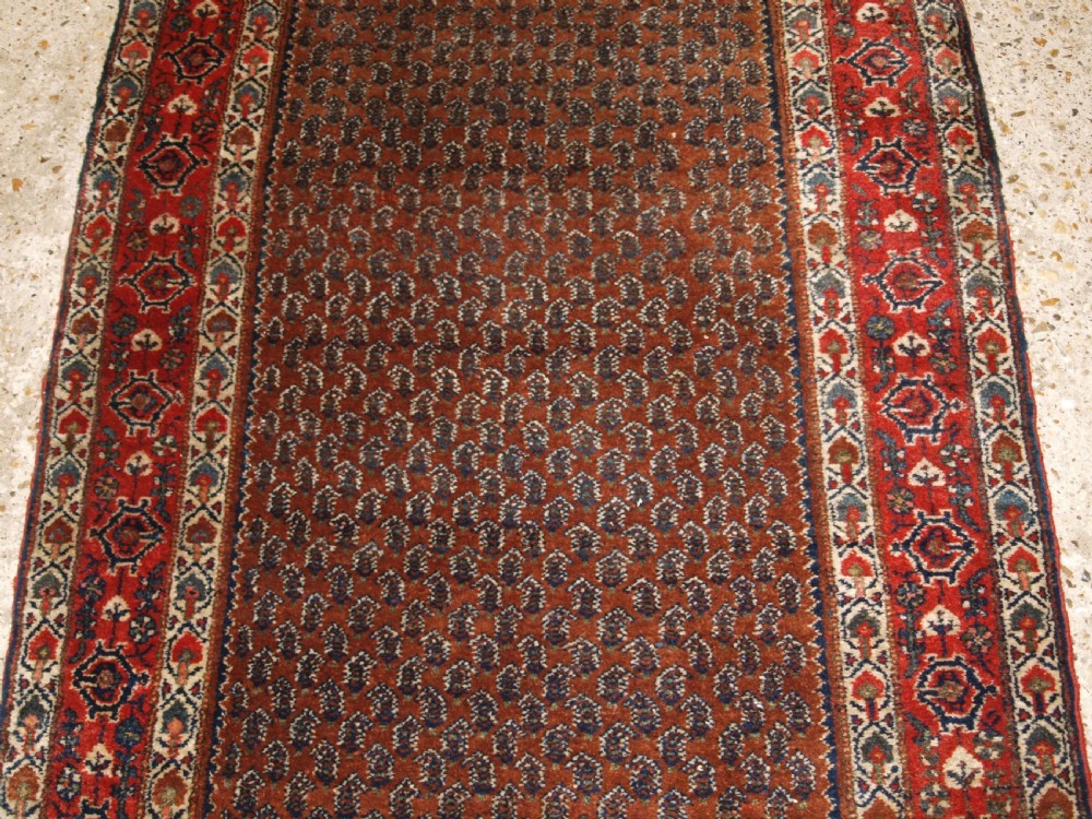 ANTIQUE NORTH WEST PERSIAN HAMADAN VILLAGE RUNNER, ALL OVER SMALL BOTEH DESIGN, CIRCA 1900/20. View VIII
