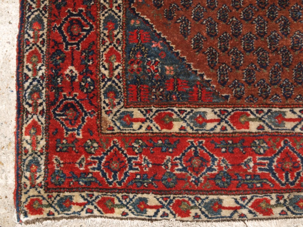 ANTIQUE NORTH WEST PERSIAN HAMADAN VILLAGE RUNNER, ALL OVER SMALL BOTEH DESIGN, CIRCA 1900/20. View IX