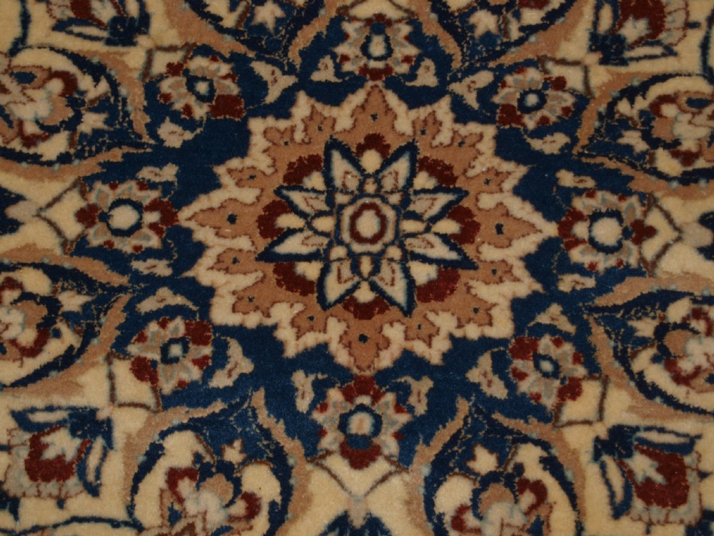 ANTIQUE PERSIAN NAIN CARPET, VERY FINE WOOL AND SILK, SOFT PASTEL COLOURS, CIRCA 1920/30. View XI