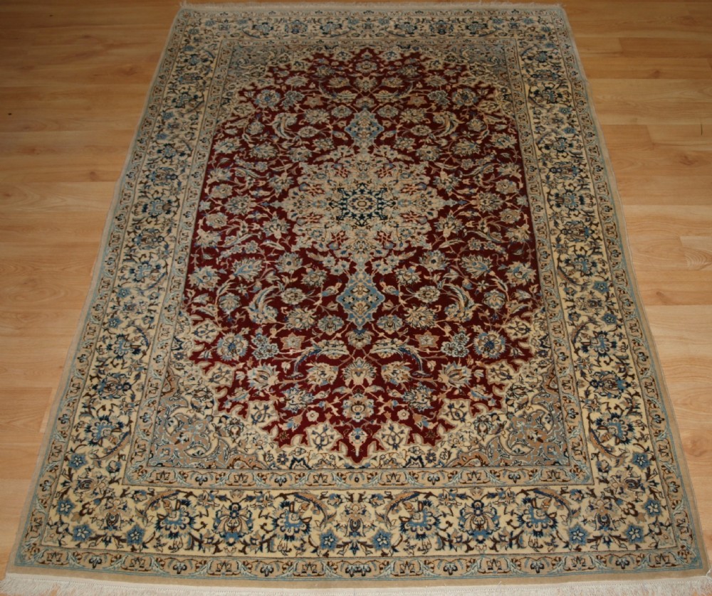 OLD NAIN RUG, VERY FINE WEAVE, SUPERB COLOUR AND CONDITION, CIRCA 1930.