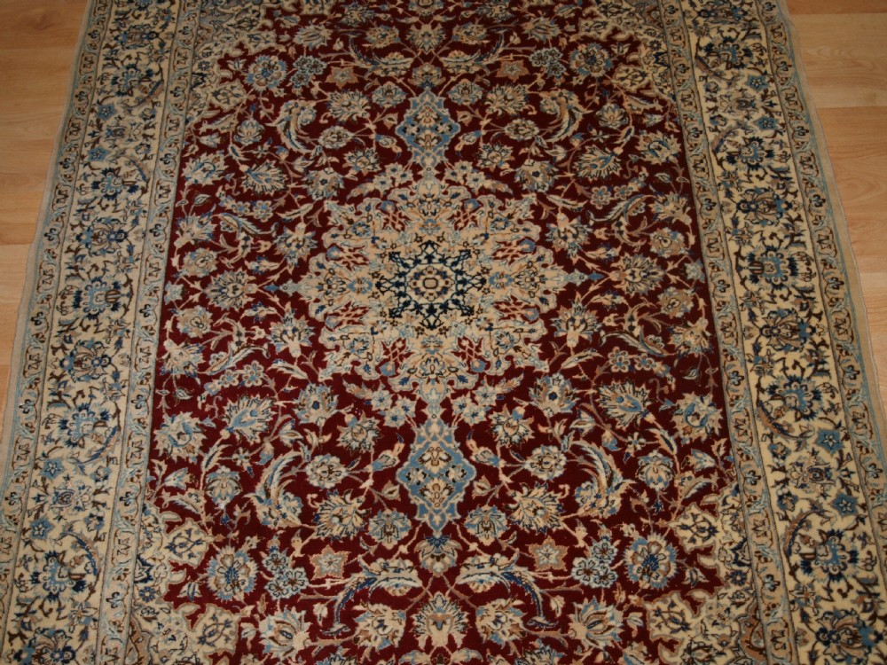 OLD NAIN RUG, VERY FINE WEAVE, SUPERB COLOUR AND CONDITION, CIRCA 1930. View VI