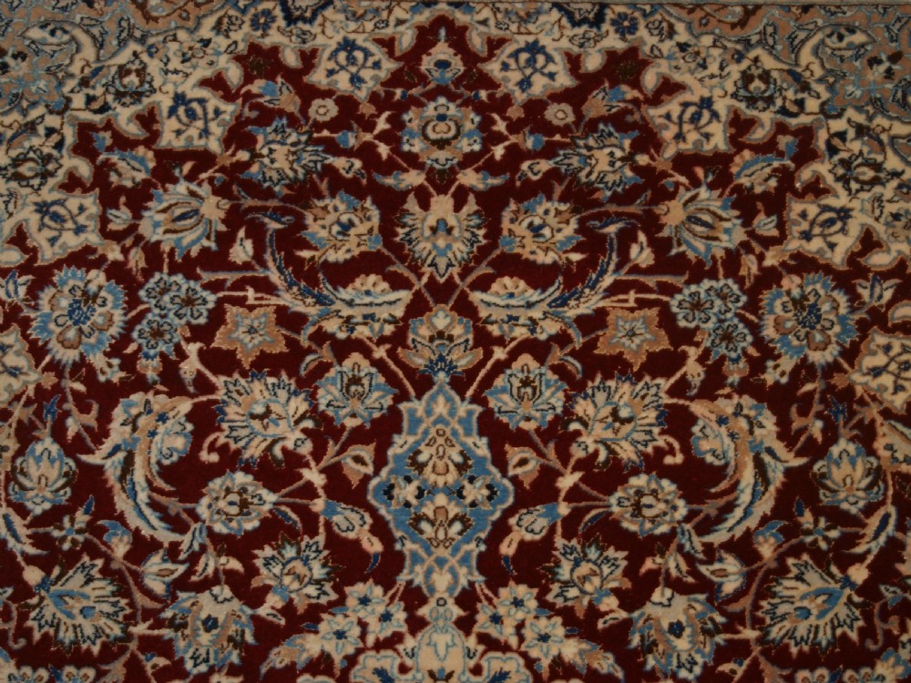 OLD NAIN RUG, VERY FINE WEAVE, SUPERB COLOUR AND CONDITION, CIRCA 1930. View VIII