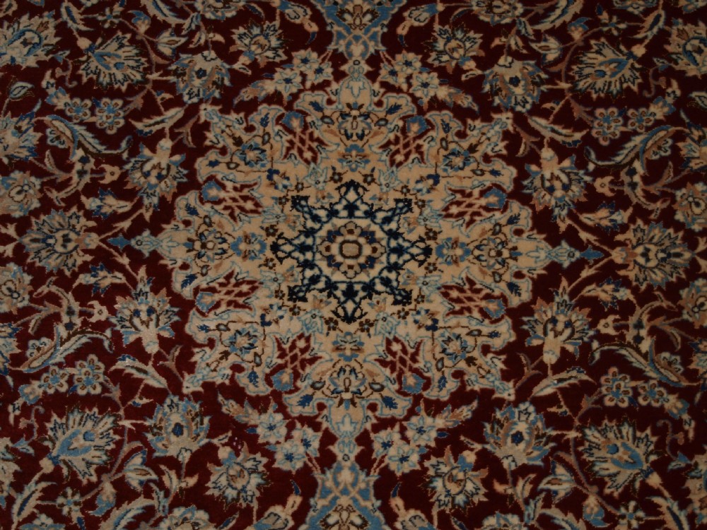 OLD NAIN RUG, VERY FINE WEAVE, SUPERB COLOUR AND CONDITION, CIRCA 1930. View IX