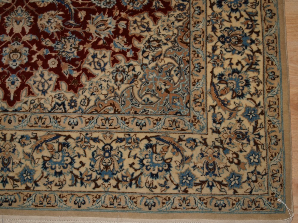 OLD NAIN RUG, VERY FINE WEAVE, SUPERB COLOUR AND CONDITION, CIRCA 1930. View X