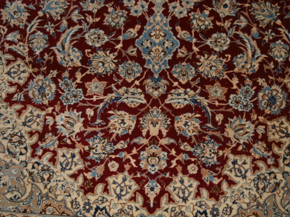 OLD NAIN RUG, VERY FINE WEAVE, SUPERB COLOUR AND CONDITION, CIRCA 1930. View XI