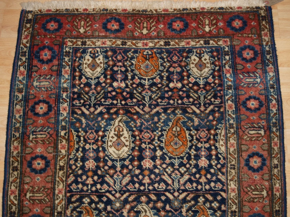 ANTIQUE KURDISH HAMADAN VILLAGE RUG WITH SHRUB DESIGN, SMALL SIZE, CIRCA 1900. View II
