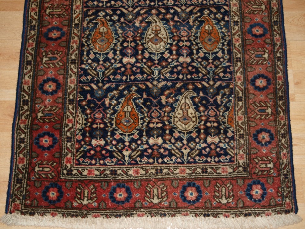 ANTIQUE KURDISH HAMADAN VILLAGE RUG WITH SHRUB DESIGN, SMALL SIZE, CIRCA 1900. View IV