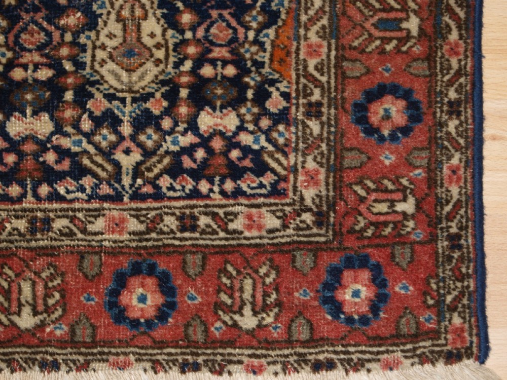 ANTIQUE KURDISH HAMADAN VILLAGE RUG WITH SHRUB DESIGN, SMALL SIZE, CIRCA 1900. View V