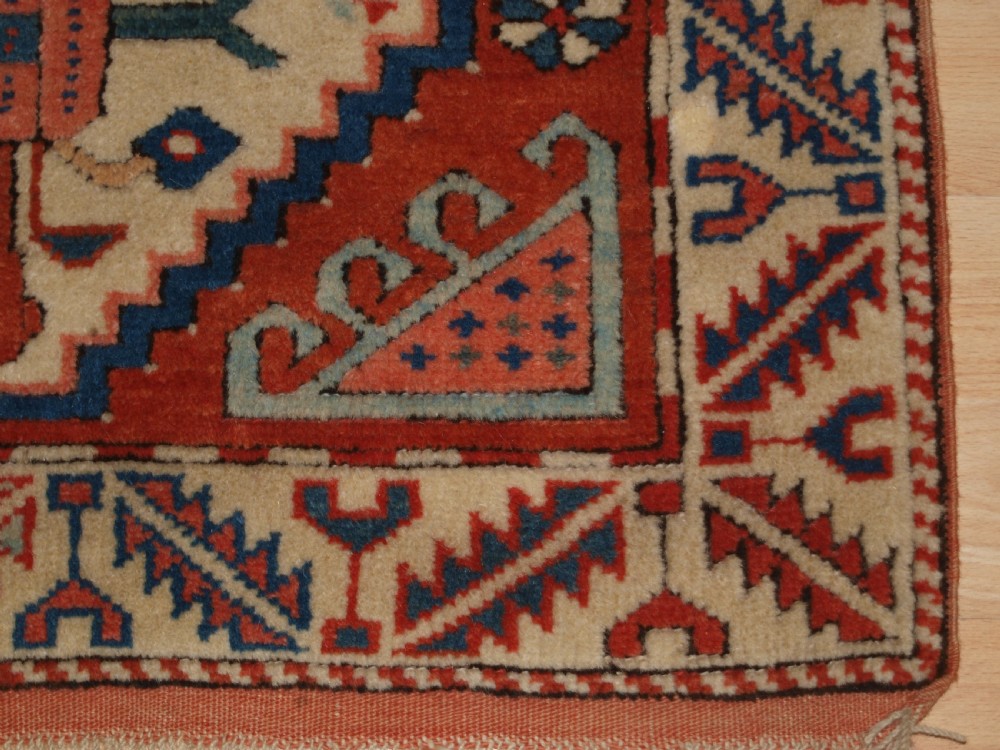 OLD TURKISH BERGAMA REGION VILLAGE RUNNER, TRADITIONAL DESIGN, CIRCA 1920/30. View IX