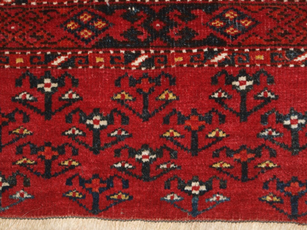 ANTIQUE KIZIL AYAK ERSARI TURKMEN 12 GUL CHUVAL, CIRCA 1900. View VII