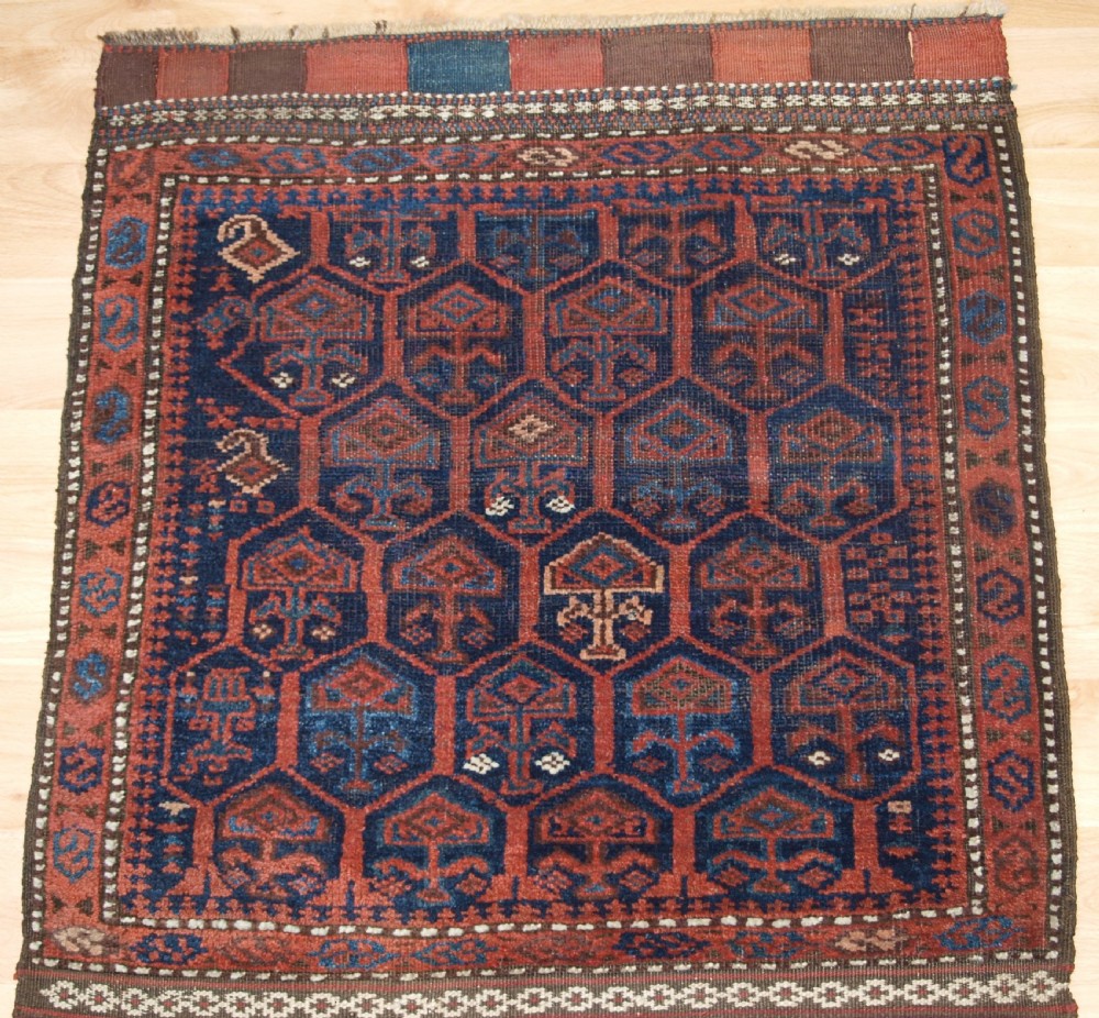 ANTIQUE TIMURI BALUCH SADDLE BAGS, OPENED FOR DISPLAY, SUPERB CONDITION, LATE 19TH CENTURY. View II