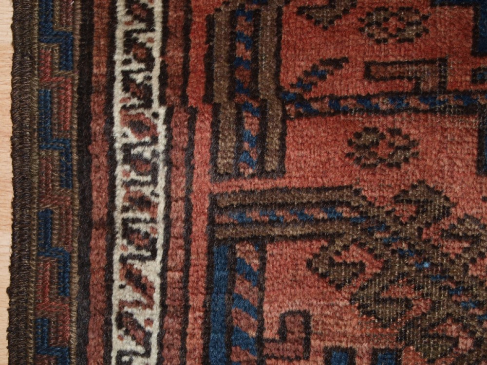 ANTIQUE TIMURI BALUCH MAIN CARPET, WESTERN AFGHANISTAN, CIRCA 1880.  View VI