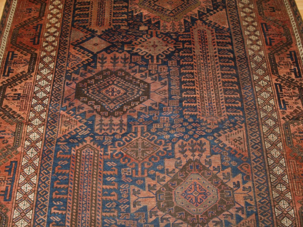 ANTIQUE TIMURI BALUCH MAIN CARPET, WESTERN AFGHANISTAN, CIRCA 1880.  View VII