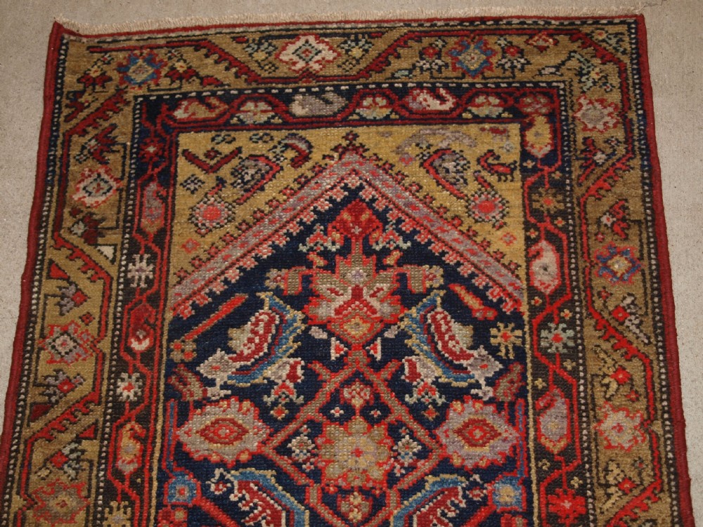 ANTIQUE MALAYER RUNNER, SOFT COLOURS, HERATI DESIGN, CIRCA 1900. View II
