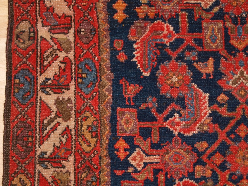 ANTIQUE MALAYER VILLAGE RUG WITH ALL OVER HERATI DESIGN, CIRCA 1920. View III