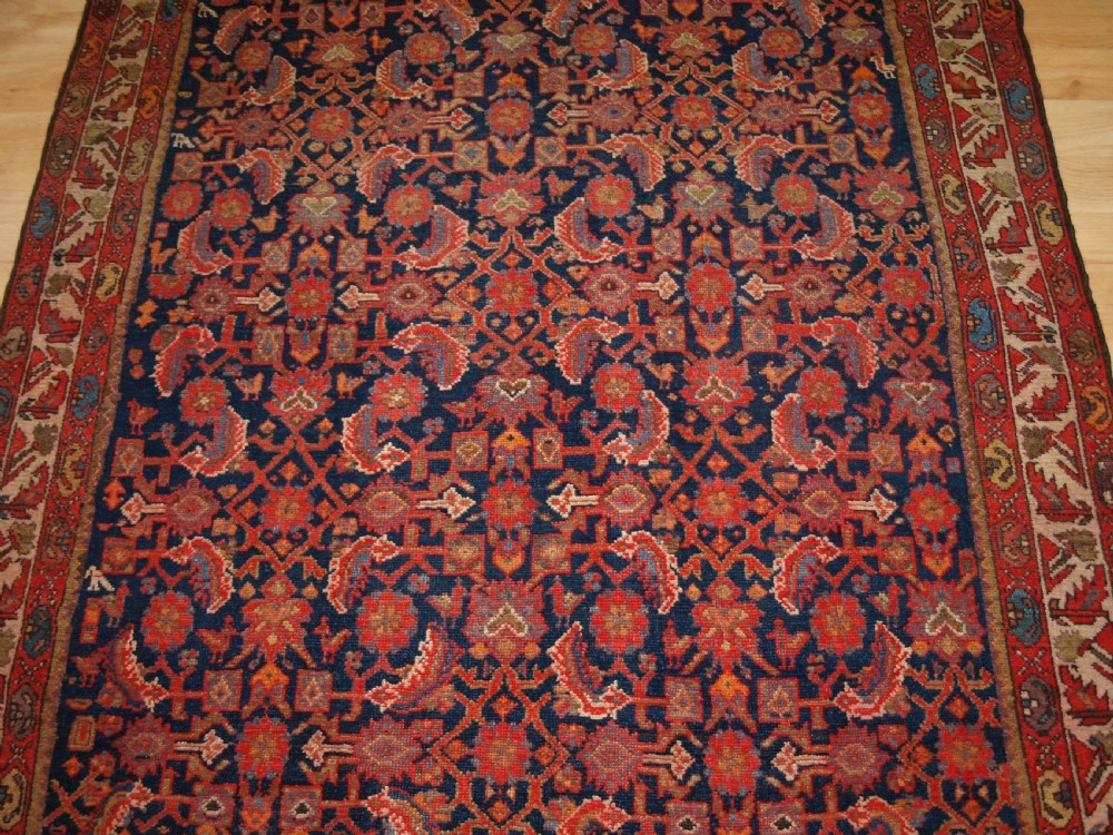 ANTIQUE MALAYER VILLAGE RUG WITH ALL OVER HERATI DESIGN, CIRCA 1920. View V