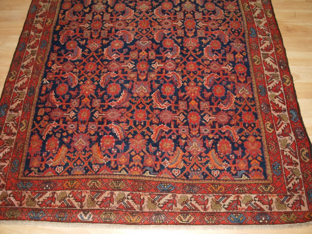 ANTIQUE MALAYER VILLAGE RUG WITH ALL OVER HERATI DESIGN, CIRCA 1920. View VI