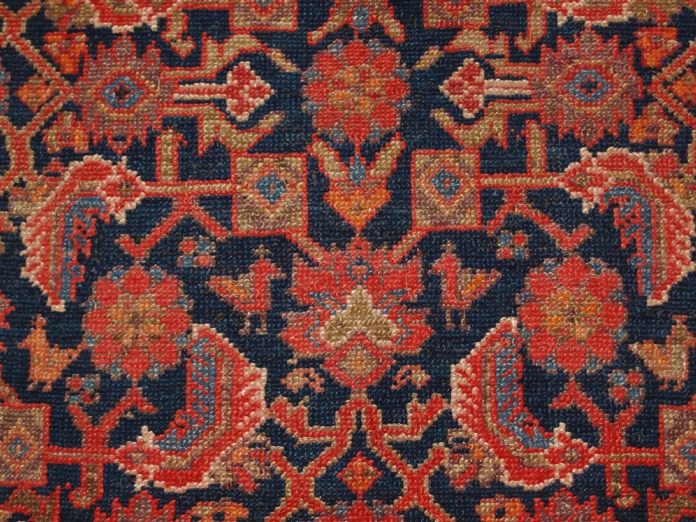 ANTIQUE MALAYER VILLAGE RUG WITH ALL OVER HERATI DESIGN, CIRCA 1920. View VIII