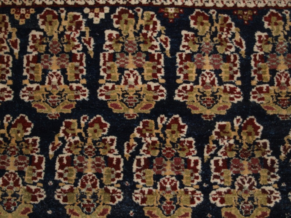 ANTIQUE INDIAN AGRA RUG, BOTEH DESIGN, STRIKING BORDER, SUPERB CONDITION, CIRCA 1870/80. View VII