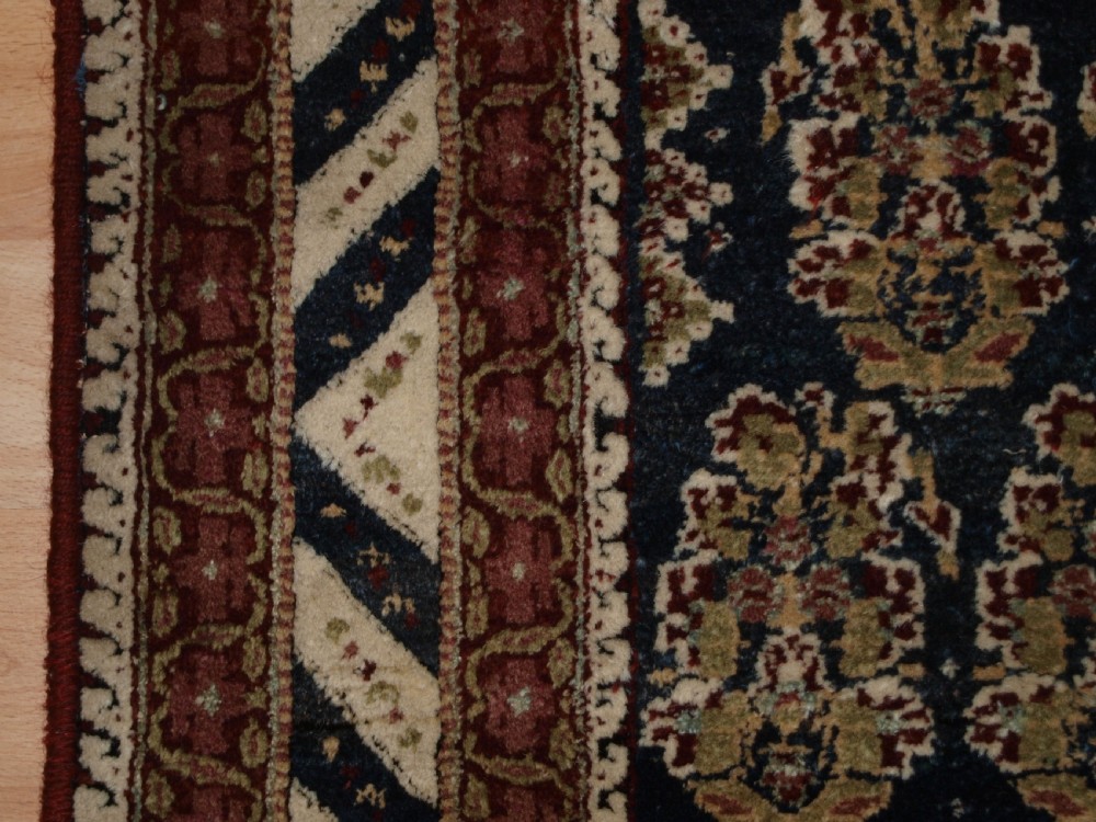 ANTIQUE INDIAN AGRA RUG, BOTEH DESIGN, STRIKING BORDER, SUPERB CONDITION, CIRCA 1870/80. View IX