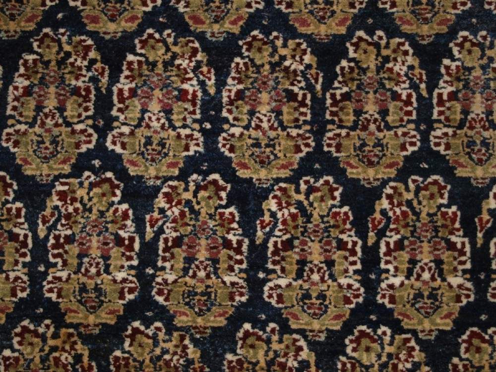 ANTIQUE INDIAN AGRA RUG, BOTEH DESIGN, STRIKING BORDER, SUPERB CONDITION, CIRCA 1870/80. View XI