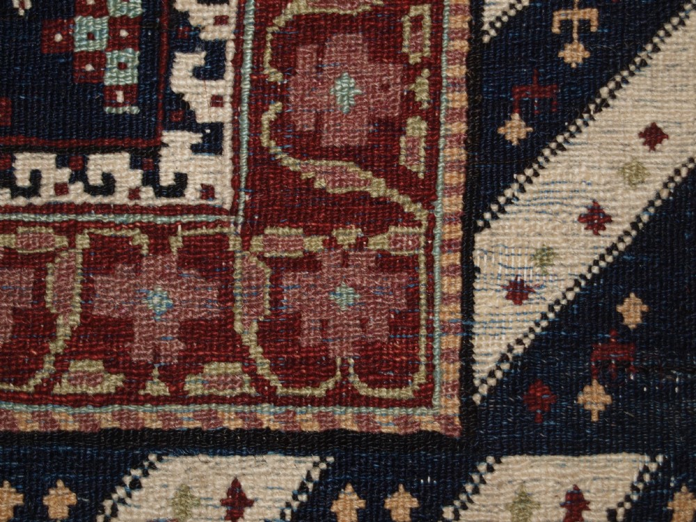 ANTIQUE INDIAN AGRA RUG, BOTEH DESIGN, STRIKING BORDER, SUPERB CONDITION, CIRCA 1870/80. View XIII