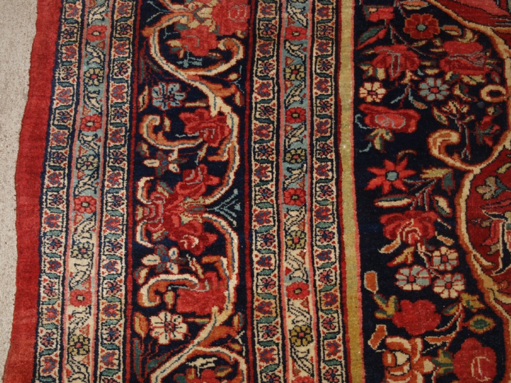ANTIQUE BIJAR CARPET OF OUTSTANDING DESIGN AND COLOUR, COUNTRY HOUSE CARPET, CIRCA 1880. View IV