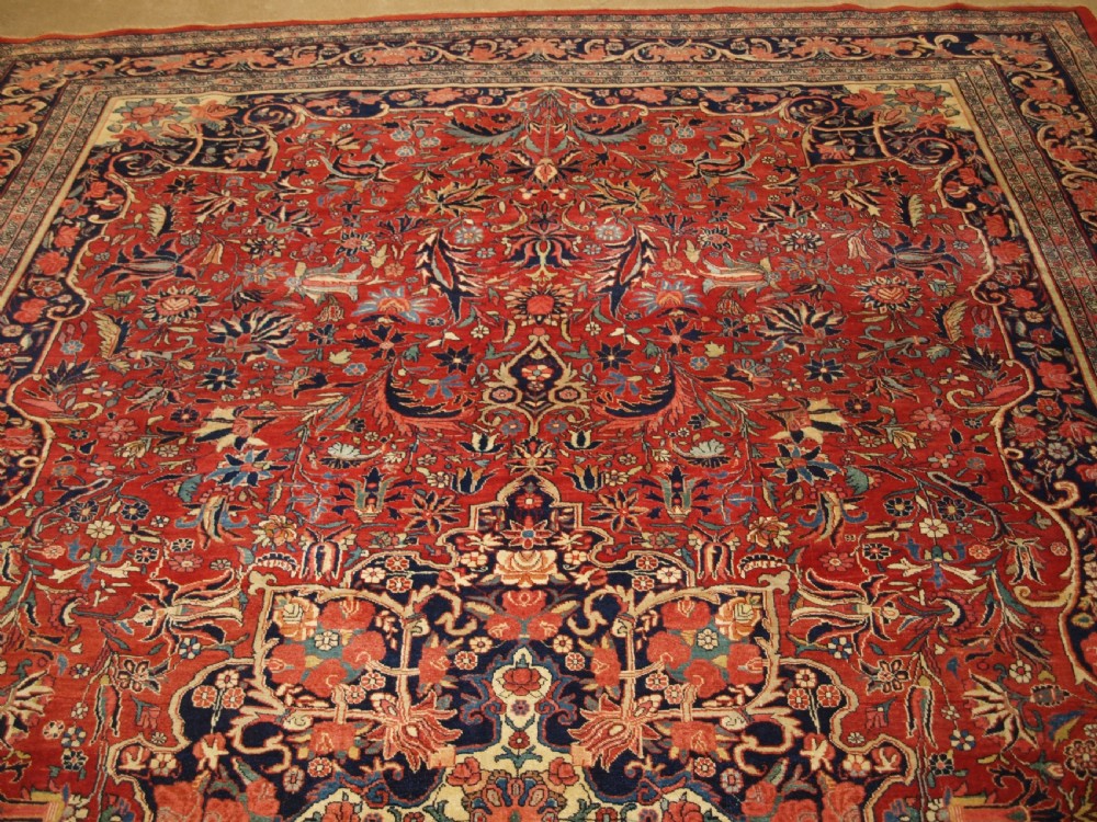 ANTIQUE BIJAR CARPET OF OUTSTANDING DESIGN AND COLOUR, COUNTRY HOUSE CARPET, CIRCA 1880. View V