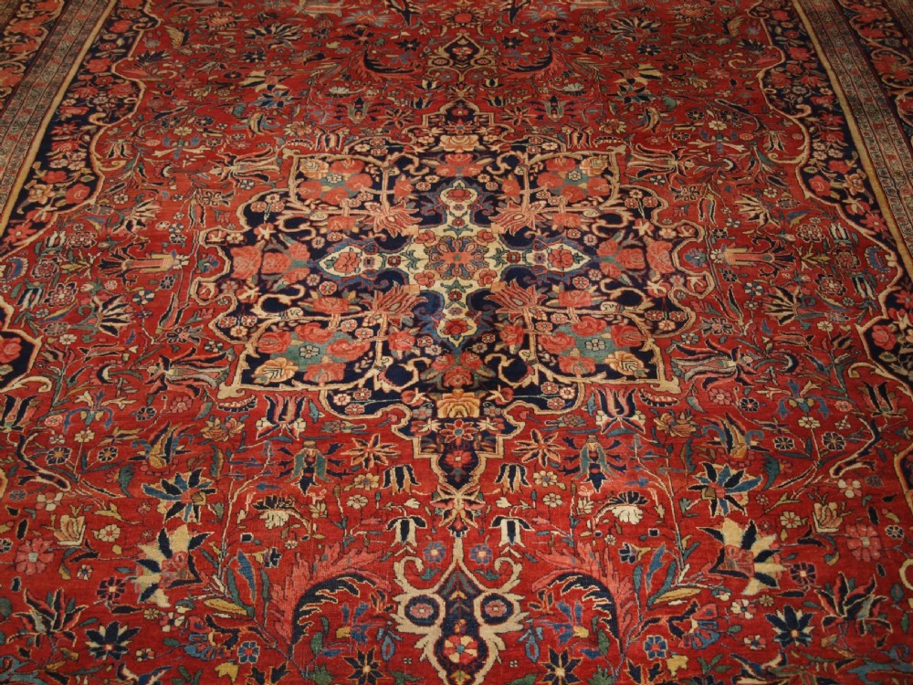ANTIQUE BIJAR CARPET OF OUTSTANDING DESIGN AND COLOUR, COUNTRY HOUSE CARPET, CIRCA 1880. View VI