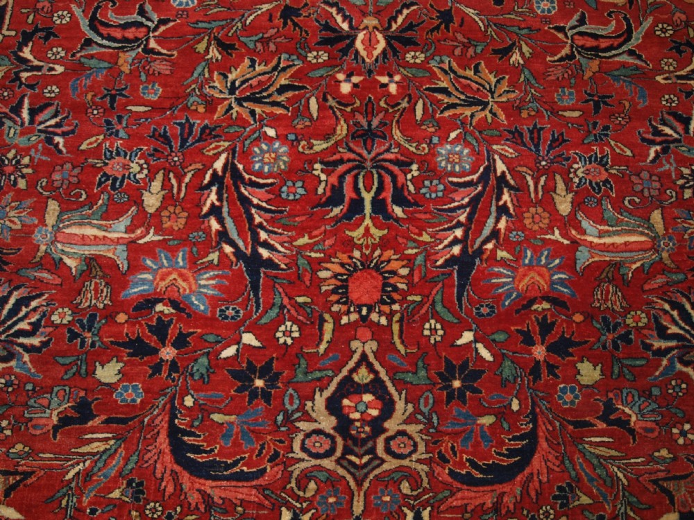 ANTIQUE BIJAR CARPET OF OUTSTANDING DESIGN AND COLOUR, COUNTRY HOUSE CARPET, CIRCA 1880. View IX