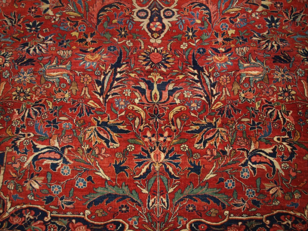ANTIQUE BIJAR CARPET OF OUTSTANDING DESIGN AND COLOUR, COUNTRY HOUSE CARPET, CIRCA 1880. View X