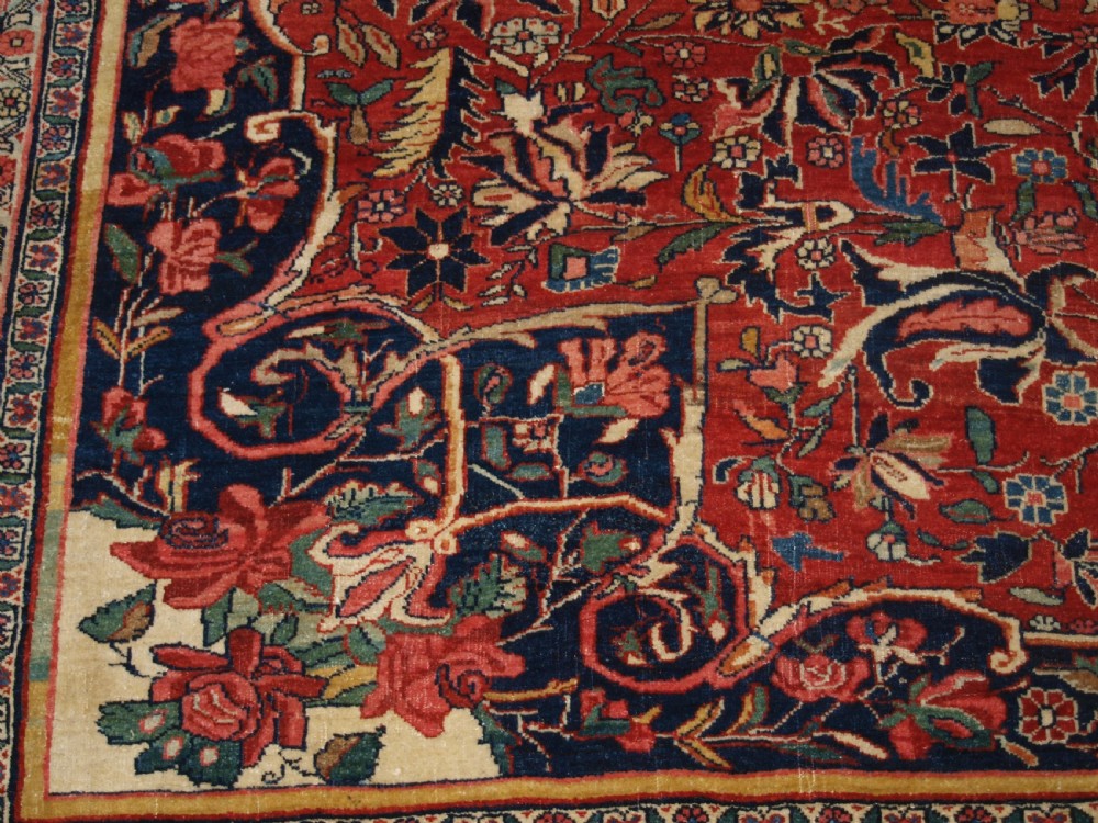 ANTIQUE BIJAR CARPET OF OUTSTANDING DESIGN AND COLOUR, COUNTRY HOUSE CARPET, CIRCA 1880. View XII